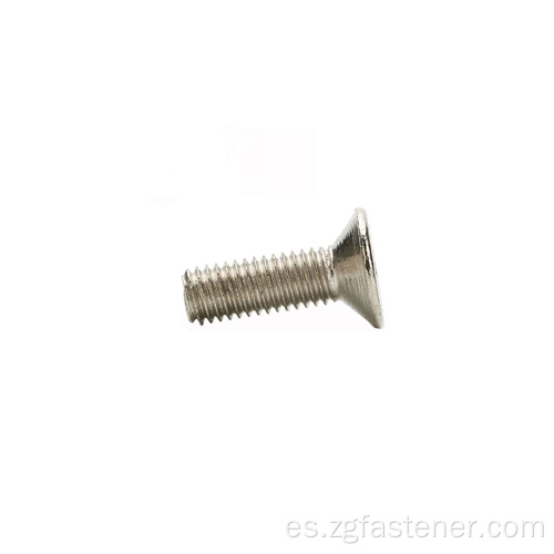 Tornillo de cabeza plana de encogimiento hexadecimal de acero inoxidable SUS316